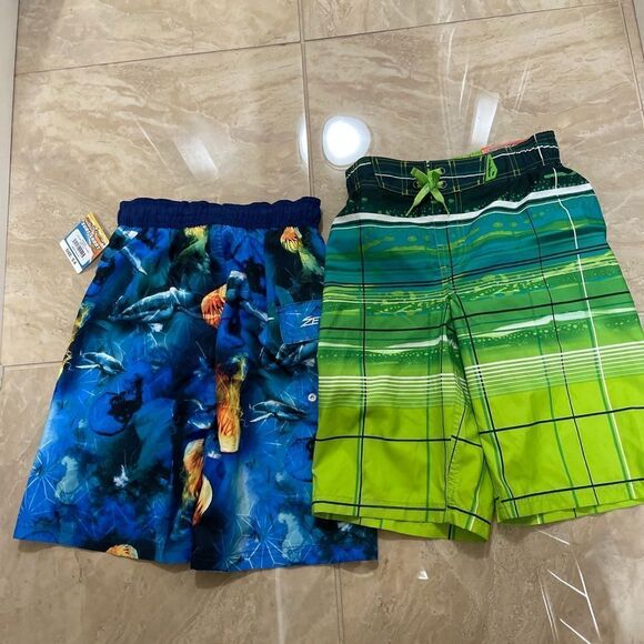 Zeroxposur Boys Swim Trunks Bathing Suit Size 8 New With Tag MSRP $34 2for $26 - Picture 2 of 3